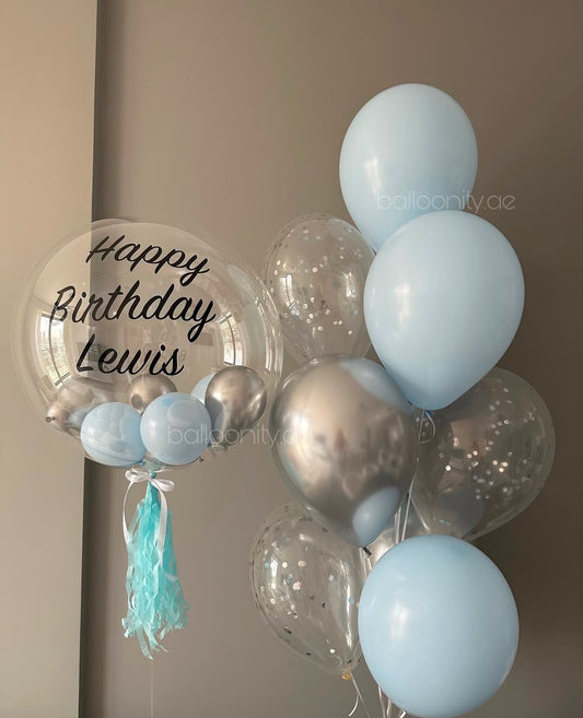Customized Bubble Balloon + Bunch